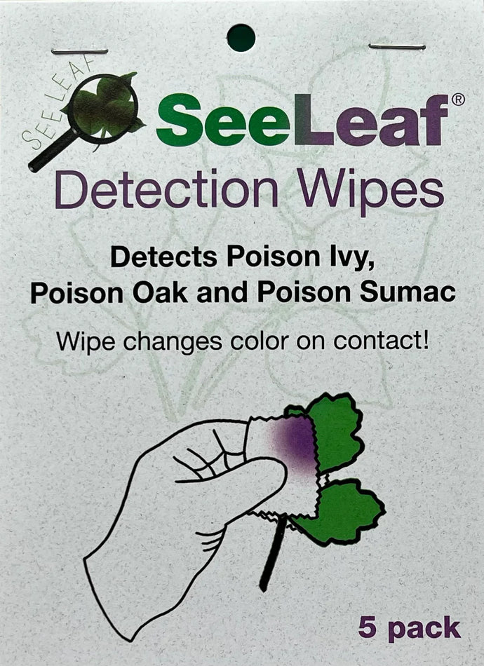 Poison Ivy detection wipes