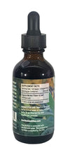 Load image into Gallery viewer, Wild Harvested Mullein Tincture supplement facts and suggested use