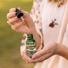 Load image into Gallery viewer, Organic wild harvested reishi mushroom dual extracted tincture 2 oz immune health longevity